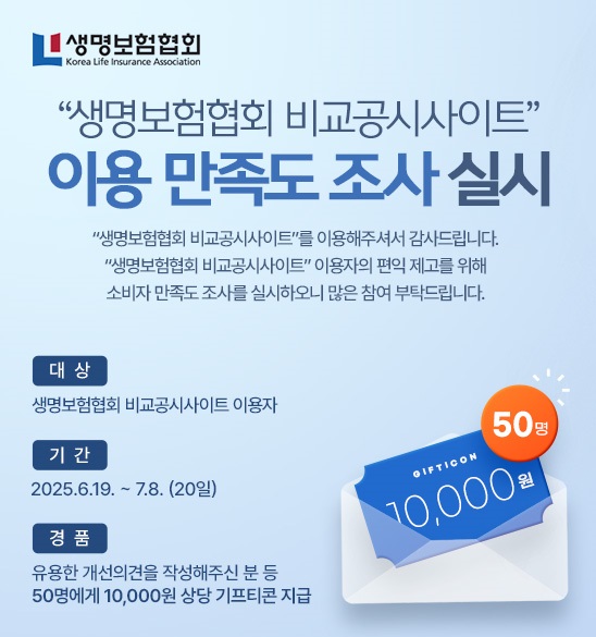 비교공시사이트 만족도 조사